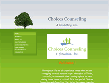 Tablet Screenshot of choices-counseling.org
